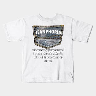 Teacher Funny Definition JEANPHORIA Vintage Jean Lover Gifts Kids T-Shirt